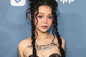 Bella Poarch Pairs Plunging Agro Studio Corset With See-Through Skirt