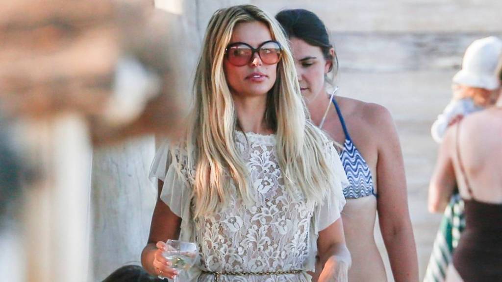 Brooks Nader's Saint Laurent Micro Minidress Couldn't Be More See-Through