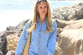 Brooks Nader Leaves Old Navy Shirt Unbuttoned for Wild Plunging Look