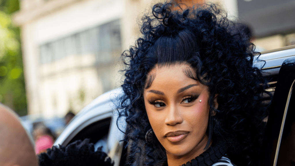 Cardi B amid her ongoing rap feud with BIA