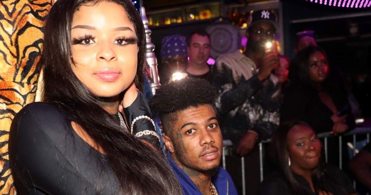 Blueface Watches as Chrisean Rock Gets Into Viral Street Fight