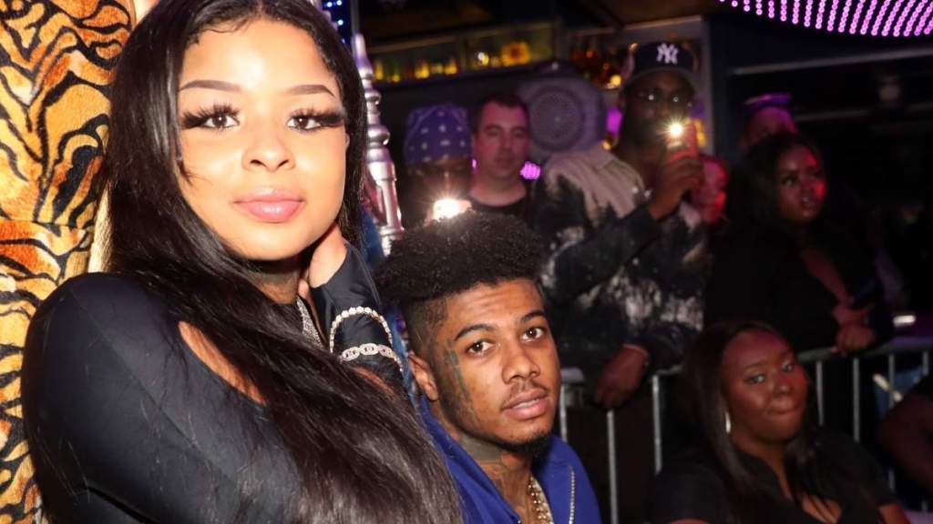Blueface Watches as Chrisean Rock Gets Into Viral Street Fight