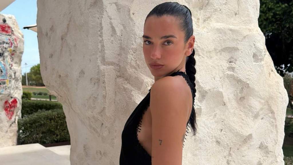 Dua Lipa Goes Braless Under an Open Jacket in a Seriously Daring Look
