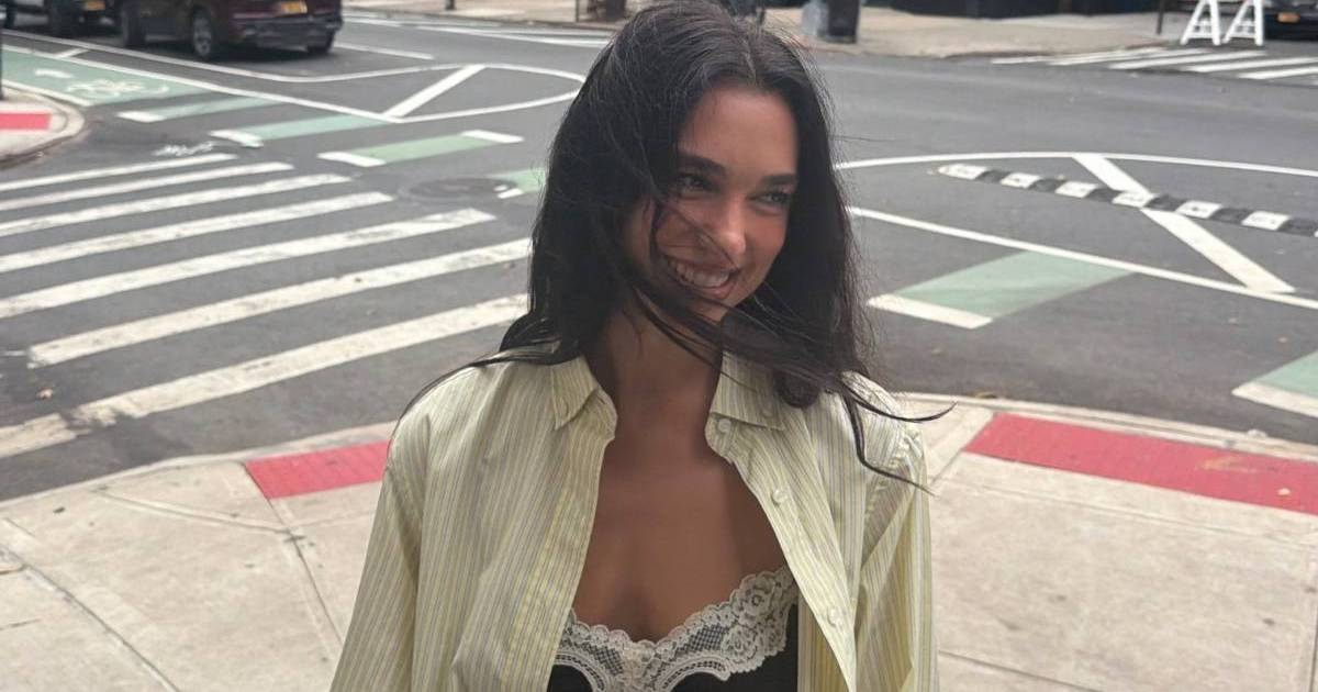Dua Lipa's With Jean Top Hangs by Just 2 Strings Over Micro Shorts