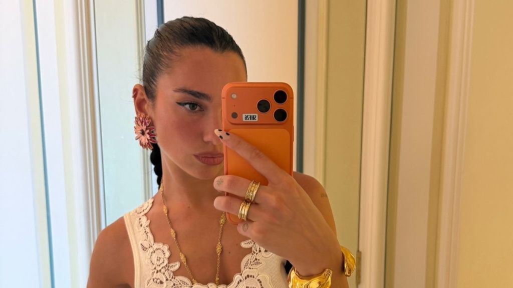 Dua Lipa’s Lacy Bralette Does Its Thing in All-Baring Cutout Dress
