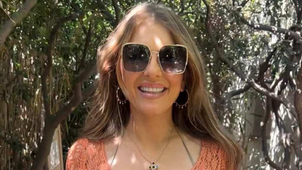 Elizabeth Hurley’s SNDYS x REVOLVE Cutout Dress Is as See-Through as It Gets