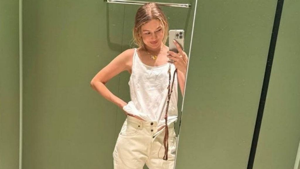 Gigi Hadid's Plunging See-Through Saint Laurent Dress Dips Dangerously Low
