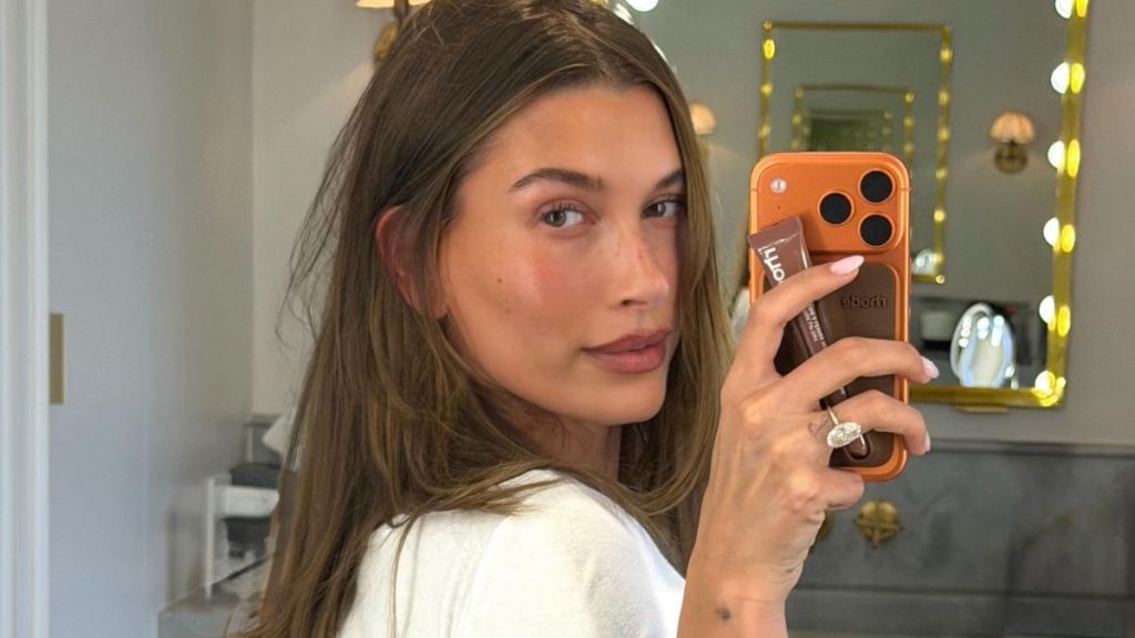 Hailey Bieber Flashes Hint of Abs While Out on a Date With Justin Bieber