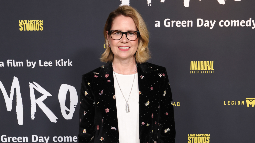 Jenna Fischer at a red carpet event after discussing why she stepped away from regular TV roles