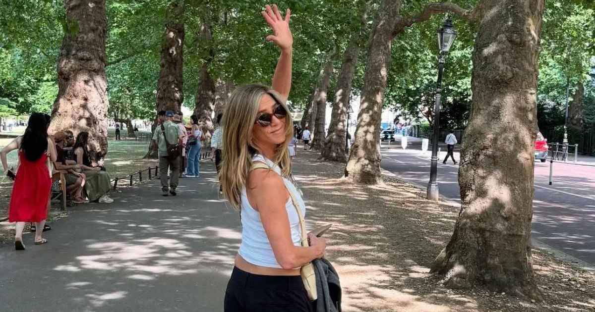 Jennifer Aniston Vacations on a Yacht in a Tiny Plunging Bikini Top