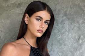 Kaia Gerber Styles Bottega Veneta Micro Minidress With Matching Hat for Vogue