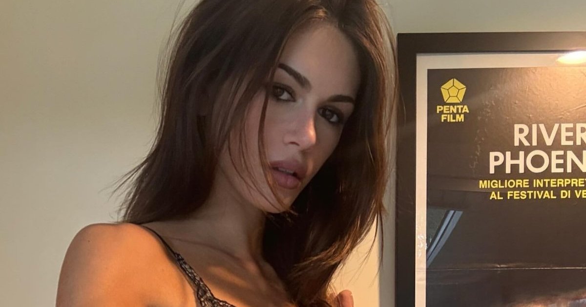 Kaia Gerber's Plunging Saint Laurent Lace Dress Is as See-Through as It Gets