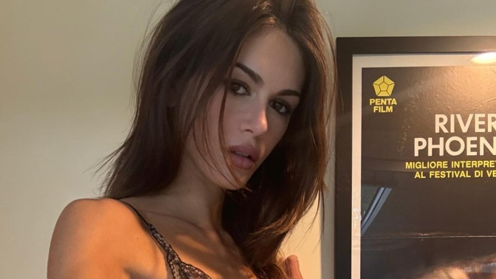 Kaia Gerber’s Plunging Saint Laurent Lace Dress Is as See-Through as It Gets