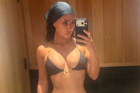 Kim Kardashian's Skimpy Gucci Bikini Gets an Iconic Horsebit Chain Twist