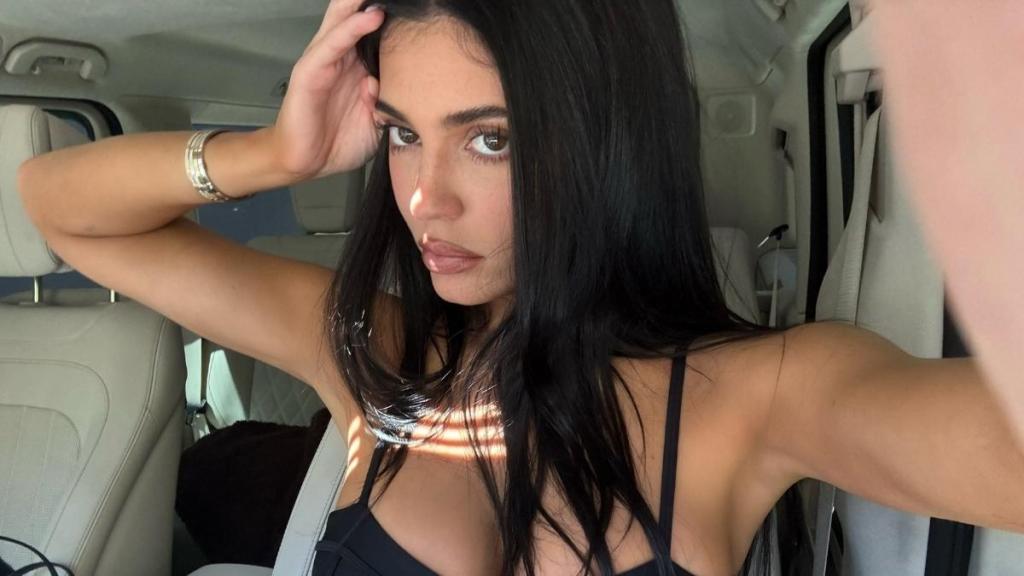 Kylie Jenner Bares It All & Nearly Spills Out of Fully Sheer Plunging Bodysuit