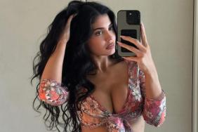Kylie Jenner’s Roberto Cavalli With Huge Cutouts Also Has a Thigh-High Slit