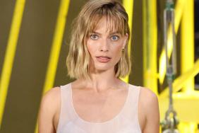 Margot Robbie's $59 Plunging Sheer Zara Top Hangs by the Thinnest Strings