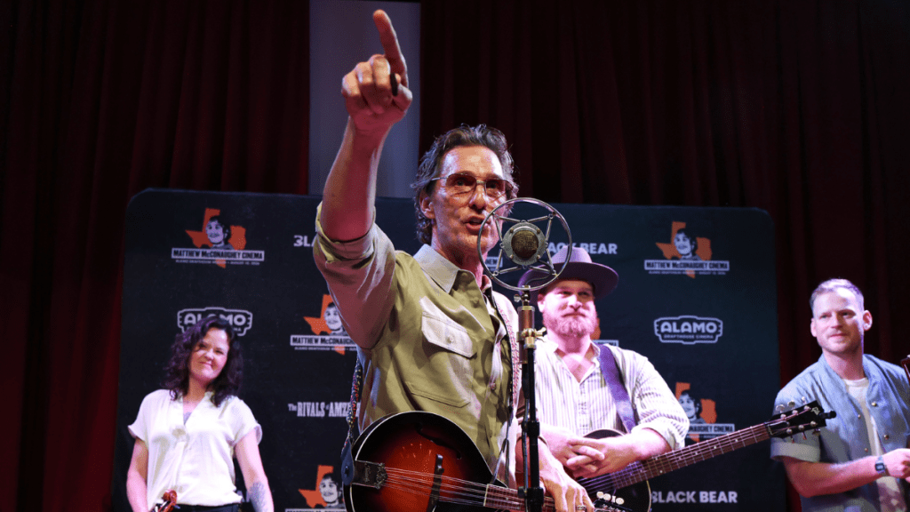 Matthew McConaughey promotes The Rivals of Amziah King ahead of its release