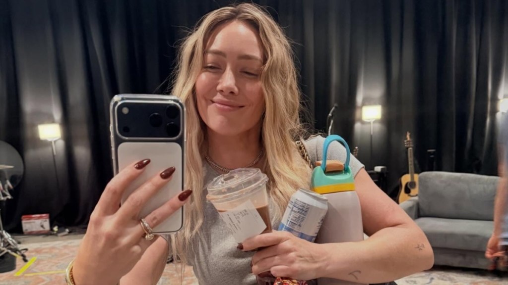 Hilary Duff's Kelsey Randall Crystal Micro Minidress Is Fully See-Through
