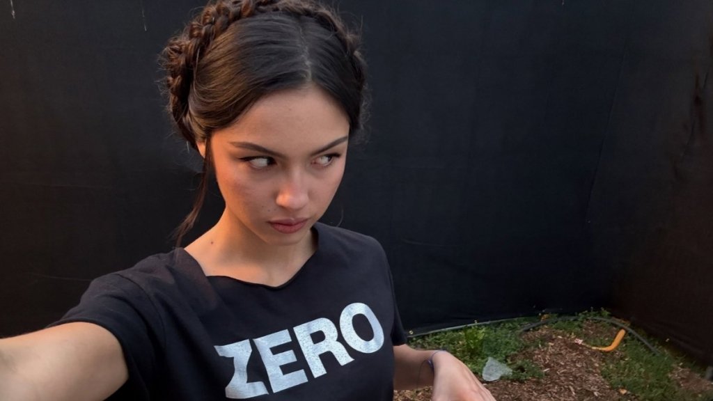 Olivia Rodrigo’s Micro Minidress Hangs by a Single Strap for Lancôme
