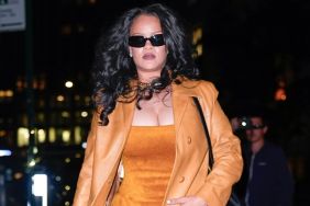 Rihanna Leaves Her Chloe Tracksuit Unzipped for a Wildly Plunging Look