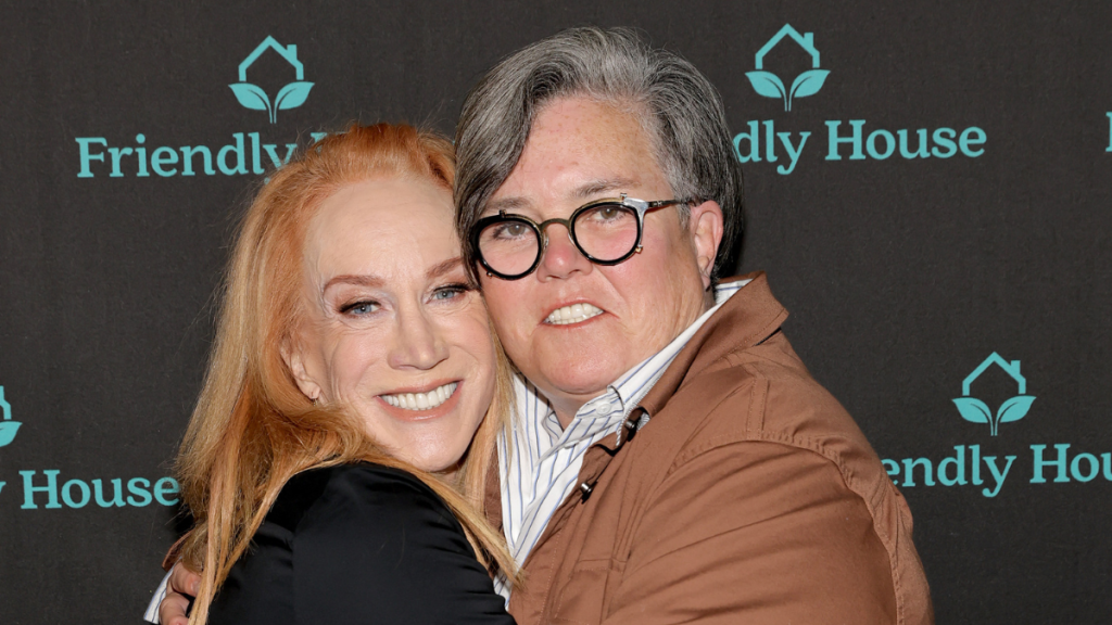 Kathy Griffin amid her comments about not being invited to Rosie O’Donnell’s Jimmy Kimmel Live! guest-hosting week
