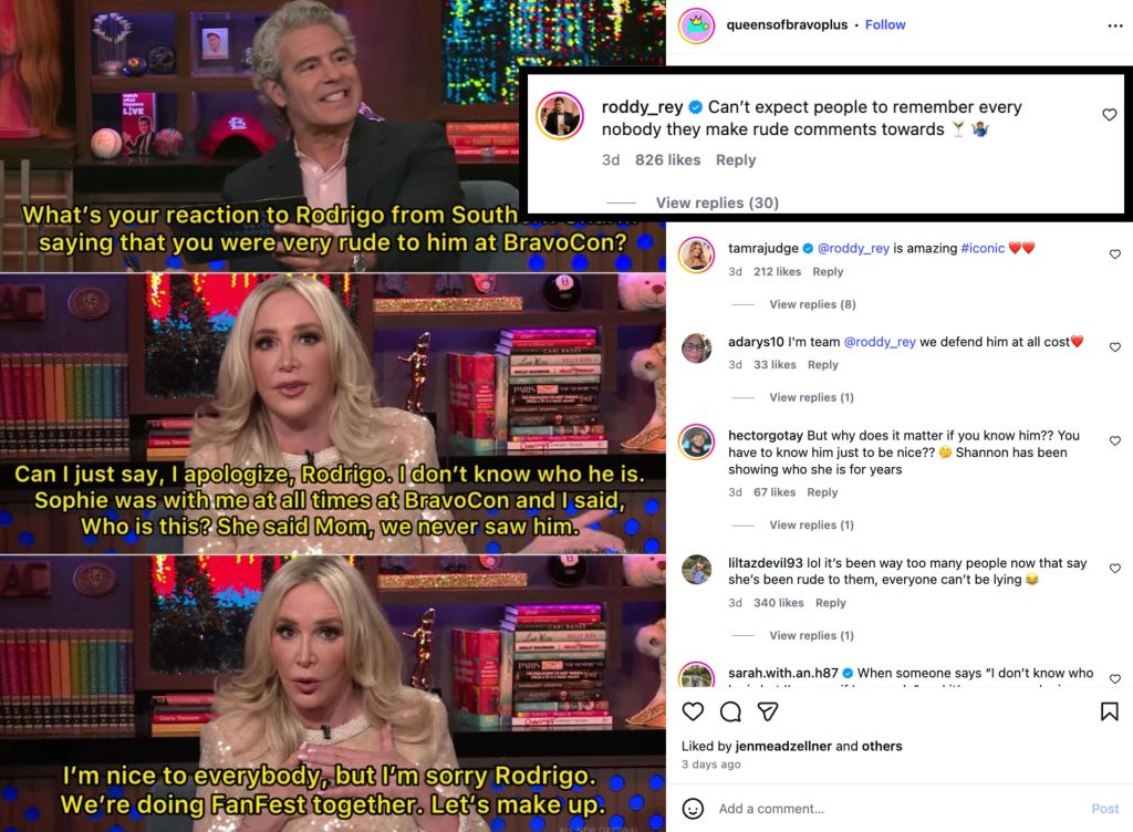 Shannon Beador being called out by Rodrigo Reyes