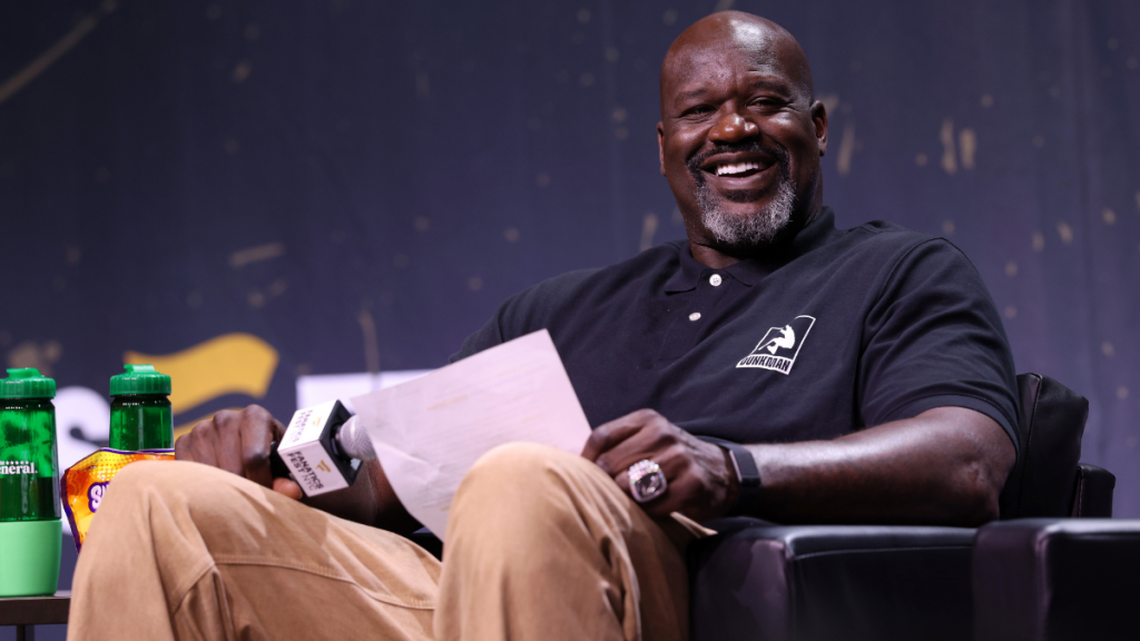 Shaquille O’Neal shows off open-toe sandals and sparkly pink toenails in playful Instagram video