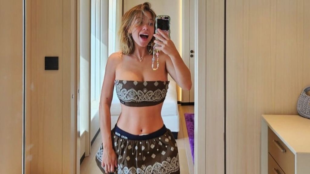 Sydney Sweeney’s Sheer Plunging SYRN Bra Can Barely Contain Her Curves