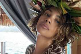 Halle Berry's Plunging Savage x Fenty Lace Bodysuit Is Also See-Through