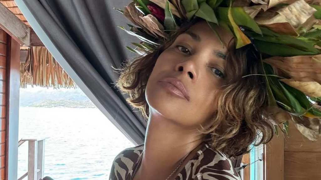 Halle Berry's Plunging Savage x Fenty Lace Bodysuit Is Also See-Through