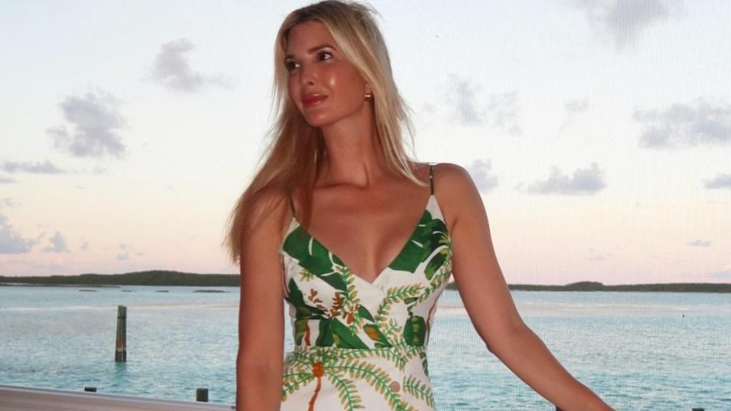 Ivanka Trump's Plunging Andrés Otálora Knotted Shirt Barely Hangs On
