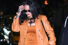 Rihanna Flaunts Curves & Bikini in COMME des GARCONS Dress With Big Cutouts