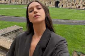 Irina Shayk’s Thong Shows Through a Completely Sheer Look That Leaves Very Little Covered
