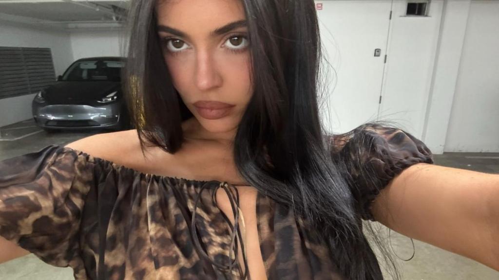 Kylie Jenner's Plunging Bodysuit Barely Hangs on by the Thinnest Strings