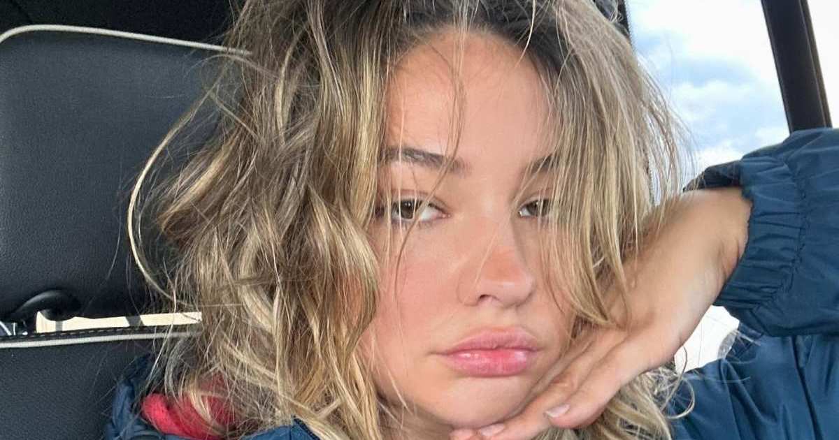Madelyn Cline Becomes an InStyle Intern in Teeny Tiny Micro Minidress