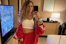 Blake Lively's Plunging Unbuttoned Shirt Gives a Cheeky Bra Peek