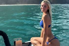 Livvy Dunne Flaunts a Wild Bikini Peek Under Low-Waist Sweats by the Beach