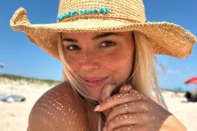 Livvy Dunne's Stringy Bikini Cheekily Peeks Through Fully See-Through Top