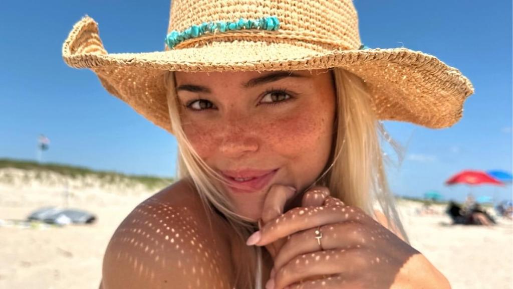 Livvy Dunne's Stringy Bikini Cheekily Peeks Through Fully See-Through Top