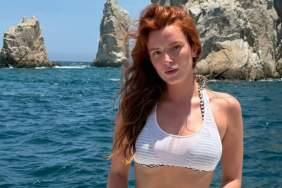Bella Thorne Rolls on Sand in a Teeny Tiny Bikini in Steamy Beach Poses