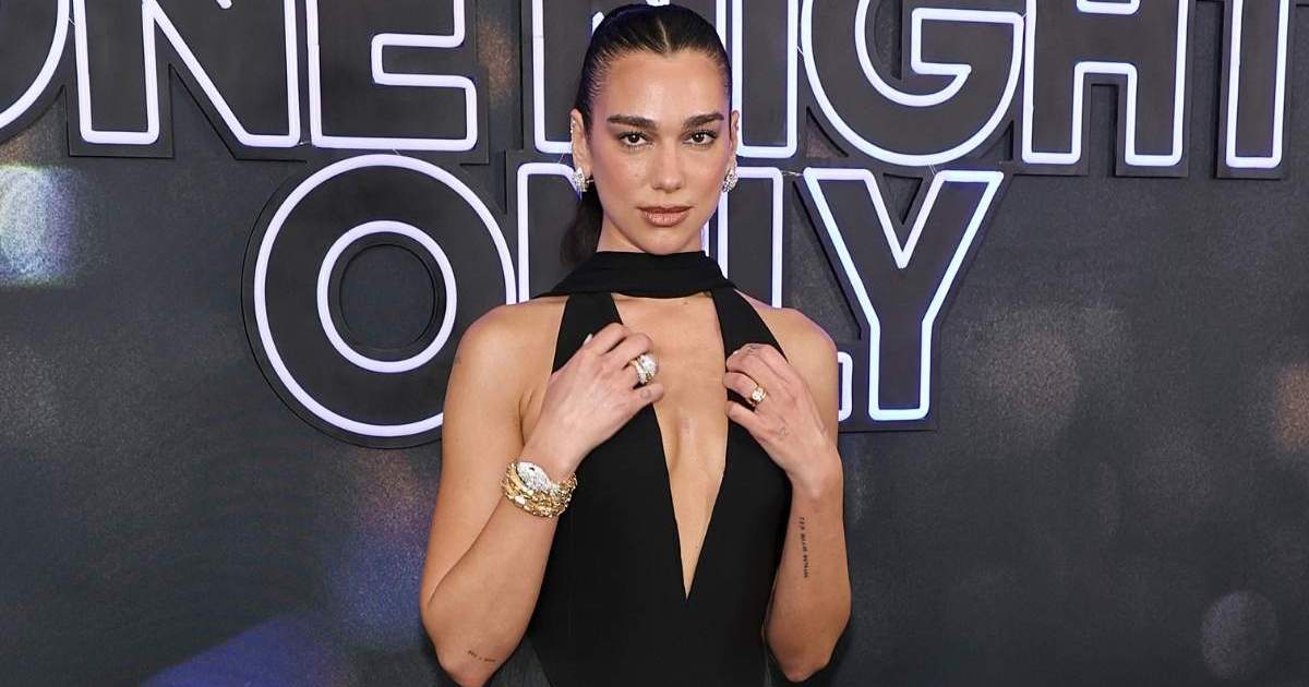 Dua Lipa’s Plunging Ferragamo Gown Also Dips Dangerously Low at the Back