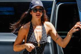 Dua Lipa Brings Back Plunging Realisation Polka Dot Dress for SERVICE95