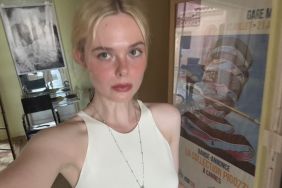 Elle Fanning's Plunging Marchesa Dress Dips Ridiculously Low for EW