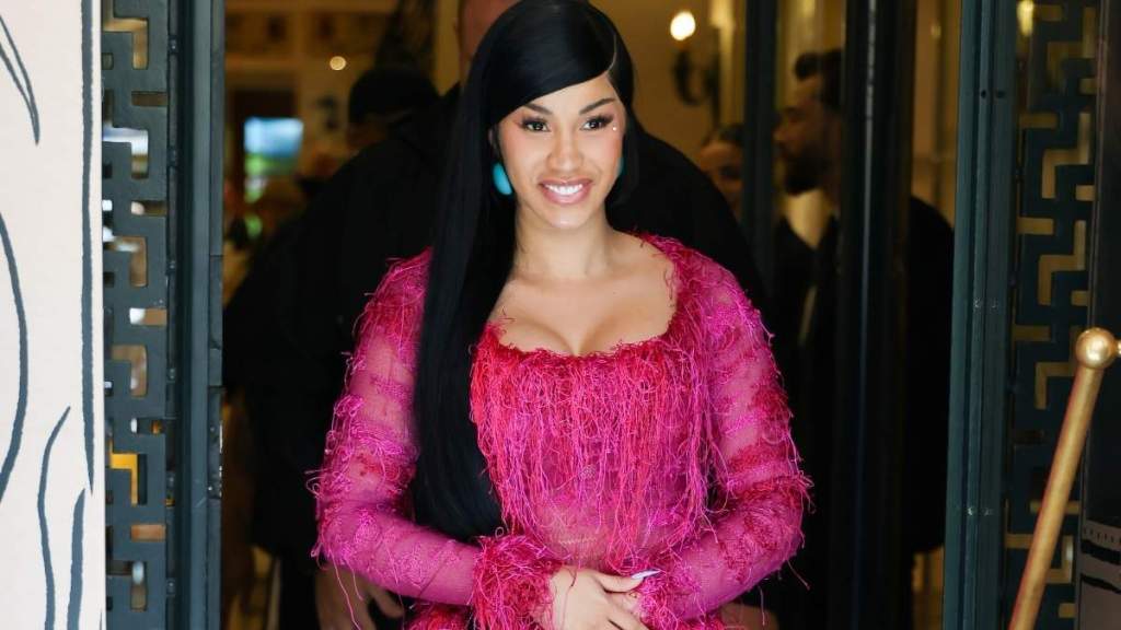 Cardi B Leaves Her Chanel Blazer Boldly Unbuttoned for a Plunging Look
