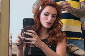 Bella Thorne's Plunging Datt Ammonite Gown Perfectly Hugs Her Curves