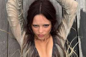 Jenna Ortega's Teeny Tiny Ann Demeulemeester Cape Leaves Little Covered