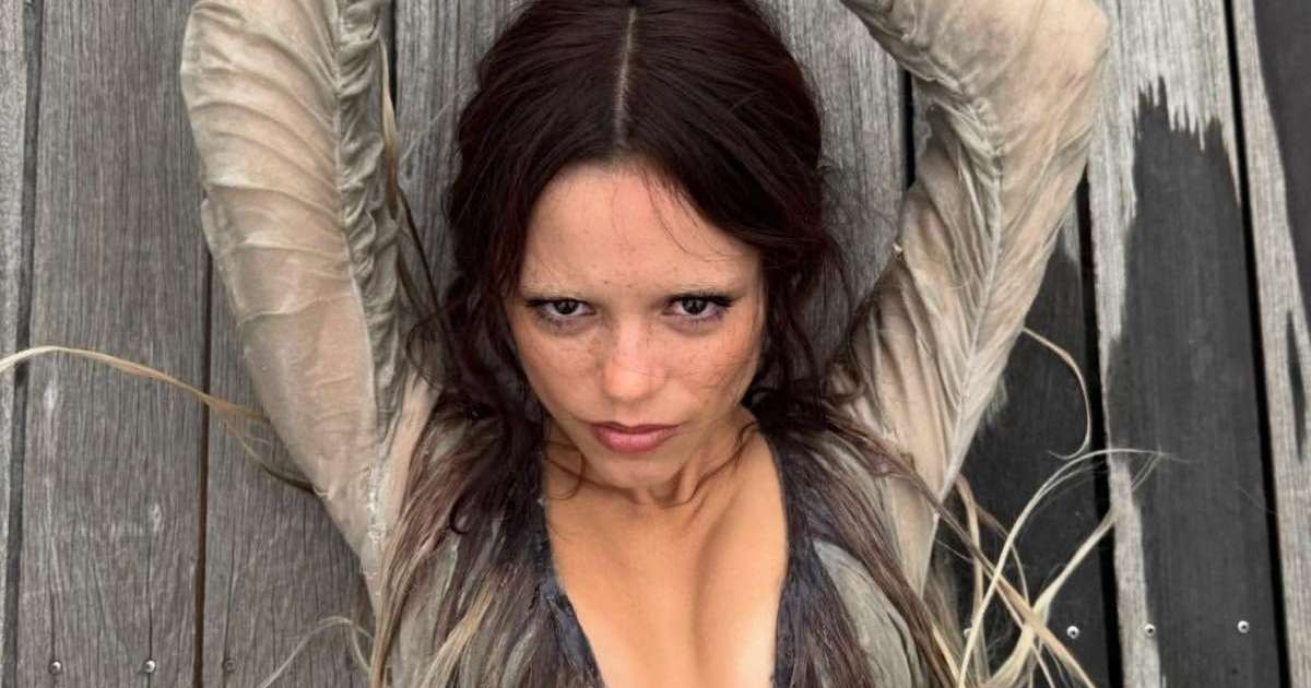 Jenna Ortega's Teeny Tiny Ann Demeulemeester Cape Leaves Little Covered