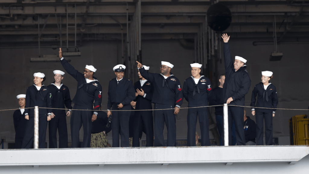 USS Abraham Lincoln Sailors Finally Head Home After Trump’s ‘Not Long Enough’ Jab