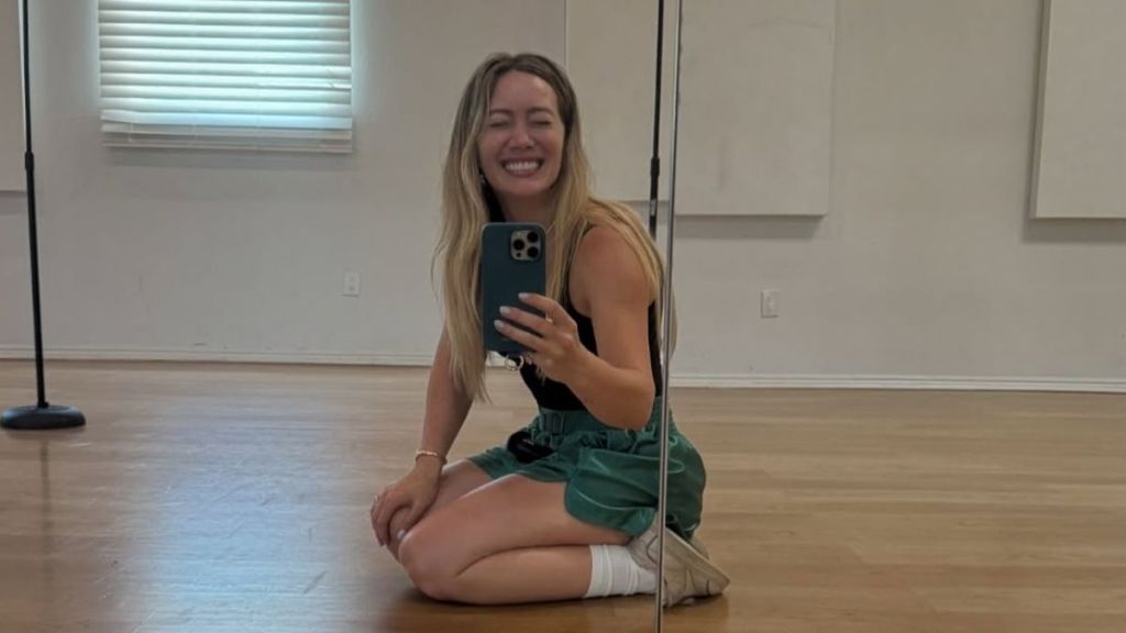Hilary Duff Gets Cheeky in See-Through Lou de Betoly Cutout Bodysuit